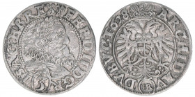 Ferdinand II. 1619-1637
Groschen, 1628 HR. Breslau
1,48g
Herinek 1284
ss