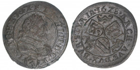 Ferdinand II. 1619-1637
Groschen, 1628. Graz
1,55g
Herinek 1119
ss+