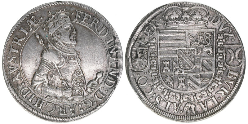 Erzherzog Ferdinand 1564-1595
Tirol. Taler, ohne Jahr. Ensisheim
27,75g
Klemesch...