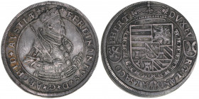 Erzherzog Ferdinand 1564-1595
Tirol. Taler, ohne Jahr. Ensisheim
28,27g
MzA 48
ss/vz