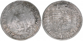 Erzherzog Ferdinand 1564-1595
Tirol. Taler, ohne Jahr. zeitgenössischer Beischlag
25,06g
ss