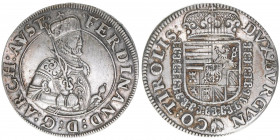 Erzherzog Ferdinand 1564-1595
Tirol. 1/4 Taler, ohne Jahr. selten
Hall
7,09g
MT 247
ss/vz