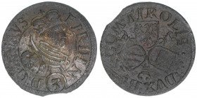 Erzherzog Ferdinand 1564-1595
Tirol. Groschen, ohne Jahr. Hall
2,20g
ss