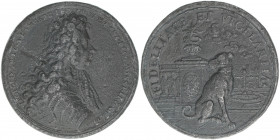 Leopold I. 1657-1705
Bleimedaille, 1700. von Ph. Müller auf die diplomatische Mission des Gesandten Leopold Matthias von Lamberg an den päpstlichen Ho...