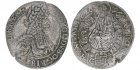 Leopold I. 1657-1705
Groschen, 1696 CH. Pressburg
1,30g
Herinek 1633
ss