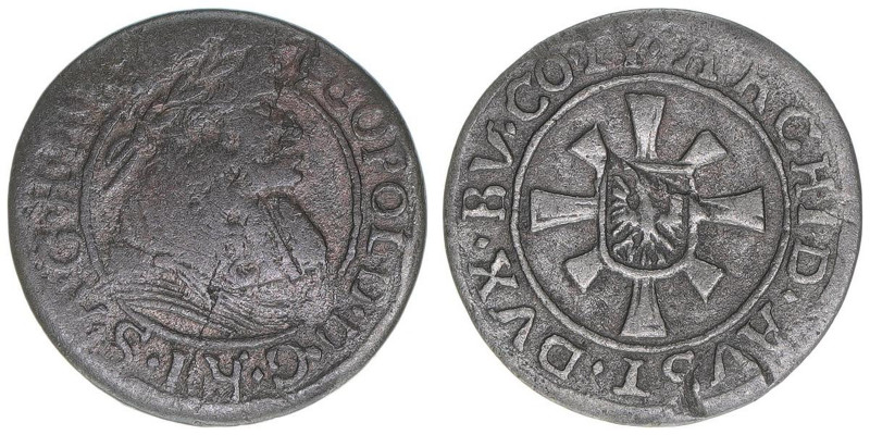 Leopold I. 1657-1705
Tirol. 1 Kreuzer, ohne Jahr. Hall
0,79g
s/ss