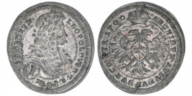 Leopold I. 1657-1705
1 Kreuzer, 1700. Wien
0,91g
Herinek 1663
vz-