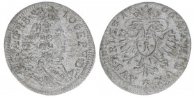 Joseph I. 1705-1711
1 Kreuzer, 1706. München
0,84g
Herinek 271
ss