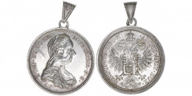 Maria Theresia 1740-1780
moderne tragbare Medaille, 1780. mit Originalaufhängung 32mm
Wien
10,07g
vz