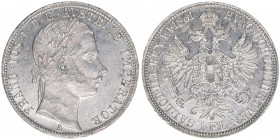 Franz Joseph I. 1848-1916
1 Gulden, 1861 A. Wien
12,33g
ANK 28
stfr-