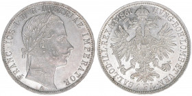 Franz Joseph I. 1848-1916
1 Gulden, 1861 A. Wien
12,34g
ANK 28
vz/stfr