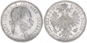 Franz Joseph I. 1848-1916
1 Gulden, 1879. Wien
12,40g
ANK 31
vz+