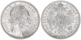 Franz Joseph I. 1848-1916
1 Gulden, 1884. Wien
12,32g
ANK 31
vz