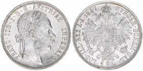Franz Joseph I. 1848-1916
1 Gulden, 1887. Wien
12,36g
ANK 31
vz
