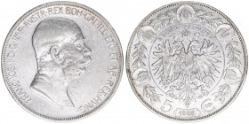 Franz Joseph I. 1848-1916
5 Kronen, 1909. ohne Medaillennamen unter dem Kopfbild
Wien
23,80g
ANK 73
ss