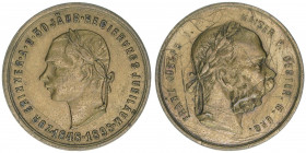 Franz Joseph I. 1848-1916
Medaille, 1898. aus Anlass des 50jährigen Regierungsjubiläums - 23mm
1,95g
vz