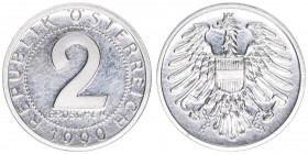 Verkehrsmünzen
2 Groschen, 1990. Auflage 35.000
Wien
0,909g
ANK 6
PP