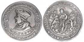Matthäus Lang von Wellenburg 1519-1540
Erzbistum Salzburg. 2 Guldiner, 1538. Auf die Einweihung der Radianakapelle - selten
Salzburg
52.2g
Zöttl 188, ...