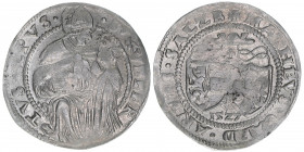 Matthäus Lang von Wellenburg 1519-1540
Erzbistum Salzburg. 10 Kreuzer, 1527. Salzburg
5,53g
Zöttl 245, Probszt 243
ss/vz