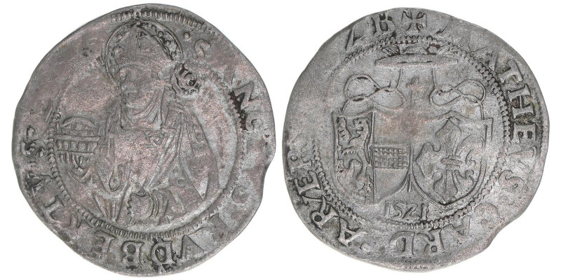 Matthäus Lang von Wellenburg 1519-1540
Erzbistum Salzburg. Batzen, 1521. Salzbur...