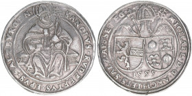 Michael von Kuenburg 1554-1560
Erzbistum Salzburg. Guldiner, 1555. Salzburg
28,46g
Zöttl 464, Probszt 418
vz-