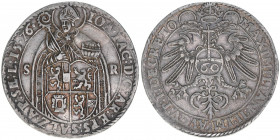 Johann Jakob Khuen von Belasi 1560-1586
Erzbistum Salzburg. Guldentaler, 1576. nach der Reichsmünzordnung mit Titel Maximilian II.
Salzburg
24,50g
Zöt...