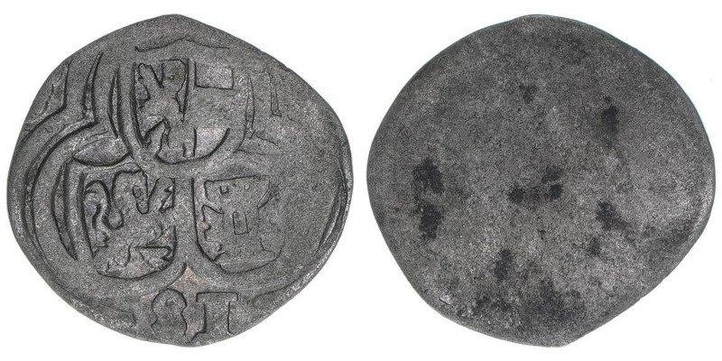 Johann Jakob Khuen von Belasi 1560-1586
Erzbistum Salzburg. 2 Pfennige, (15)81. ...