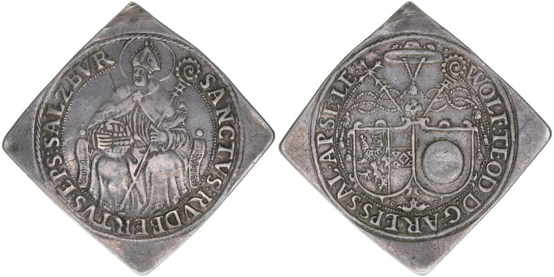 Wolf Dietrich von Raitenau 1587-1612
Erzbistum Salzburg. Talerklippe, ohne Jahr....