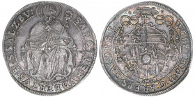 Wolf Dietrich von Raitenau 1587-1612
Erzbistum Salzburg. 1/4 Taler, ohne Jahr. Typ sechsfeldiges Wappen - selten
Salzburg
7,19g
Zöttl 989, Probszt 837...