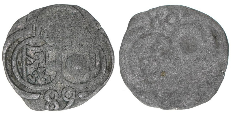 Wolf Dietrich von Raitenau 1587-1612
Erzbistum Salzburg. 2 Pfennige, (15)89. Sal...