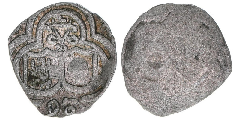Wolf Dietrich von Raitenau 1587-1612
Erzbistum Salzburg. 2 Pfennige, (15)93. Sal...