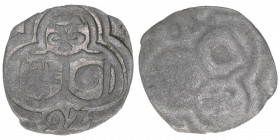 Wolf Dietrich von Raitenau 1587-1612
Erzbistum Salzburg. 2 Pfennige, (15)92. Salzburg
0,46g
Zöttl 1020, Probszt 861
ss+