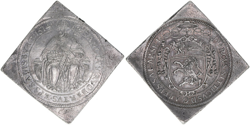Markus Sittikus 1612-1619
Erzbistum Salzburg. Doppeltalerklippe, 1614. äußerst s...