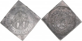 Markus Sittikus 1612-1619
Erzbistum Salzburg. Doppeltalerklippe, 1614. äußerst selten
Salzburg
57,21g
Zöttl 1152, Probszt 950
Rf.
vz+