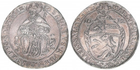 Markus Sittikus 1612-1619
Erzbistum Salzburg. 1/8 Taler, 1612. von allergrößter Seltenheit - bisher einziges Exemplar mit der Jahreszahl auf beiden Se...