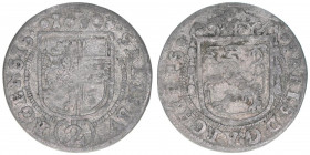 Paris Graf Lodron 1619-1653
Erzbistum Salzburg. 2 Kreuzer, 1630. Salzburg
1,17g
Zöttl 1624, Probszt 1321
ss
