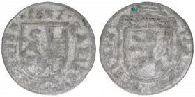 Paris Graf Lodron 1619-1653
Erzbistum Salzburg. 2 Kreuzer, 1637. Salzburg
1,11g
Zöttl 1630, Probszt 1327
ss