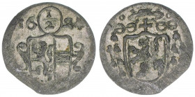 Paris Graf Lodron 1619-1653
Erzbistum Salzburg. 1/2 Kreuzer, 1624. Salzburg
0,50g
Zöttl 1662, Probszt 1357
ss+
