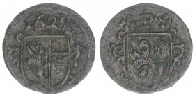 Paris Graf Lodron 1619-1653
Erzbistum Salzburg. Pfennig, 1625. Salzburg
0,31g
Zöttl 1692, Probszt 1382
ss+
