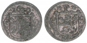 Paris Graf Lodron 1619-1653
Erzbistum Salzburg. Pfennig, 1630. Salzburg
0,31g
Zöttl 1697, Probszt 1387
ss/vz