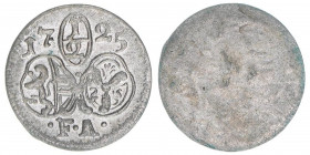 Franz Anton Fürst von Harrach 1709-1727
Erzbistum Salzburg. 1/2 Kreuzer, 1725. Salzburg
0,42g
Zöttl 2502, Probszt 2085
vz+