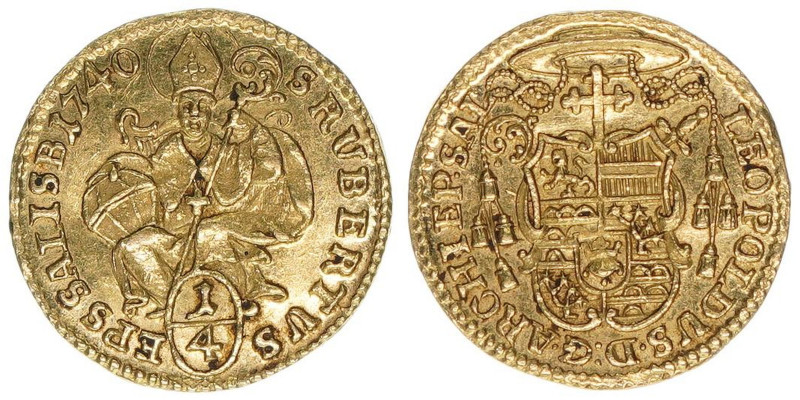 Leopold Anton Eleutherius Freiherr von Firmian 1727-1744
Erzbistum Salzburg. 1/4...
