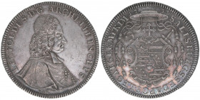 Leopold Anton Eleutherius Freiherr von Firmian 1727-1744
Erzbistum Salzburg. Portraittaler, 1739 FMK. Salzburg
29,24g
Zöttl 2576, Probszt 2134
vz+