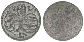 Leopold Anton Eleutherius Freiherr von Firmian 1727-1744
Erzbistum Salzburg. 1/2 Kreuzer, 1730. Salzburg
0,42g
Zöttl 2605, Probszt 2161
vz