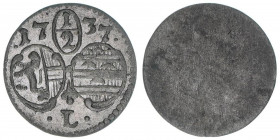 Leopold Anton Eleutherius Freiherr von Firmian 1727-1744
Erzbistum Salzburg. 1/2 Kreuzer, 1737. Salzburg
0,46g
Zöttl 2611, Probszt 2167
vz-