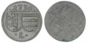 Leopold Anton Eleutherius Freiherr von Firmian 1727-1744
Erzbistum Salzburg. Pfennig, 1736. Salzburg
0,29g
Zöttl 2623, Probszt 2179
vz