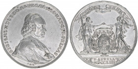 Sigismund III. Graf Schrattenbach 1753-1771
Erzbistum Salzburg. Schaumünze, 1753. äußerst selten - Zinn
Salzburg
31,94g
Zöttl 2949, Probszt --
vz+