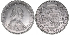 Sigismund III. Graf Schrattenbach 1753-1771
Erzbistum Salzburg. Taler, 1754. ohne Signatur
Salzburg
28,04g
Zöttl 2981, Probszt 2282
gereinigt
ss/vz