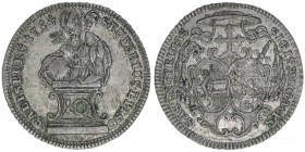 Sigismund III. Graf Schrattenbach 1753-1771
Erzbistum Salzburg. 10 Kreuzer, 1754. Typ leere Kartusche
Salzburg
3,88g
Zöttl 3059, Probszt 2333
vz