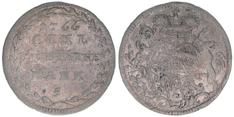 Sigismund III. Graf Schrattenbach 1753-1771
Erzbistum Salzburg. 5 Kreuzer, 1766....